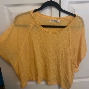 Gold Free People Blouse